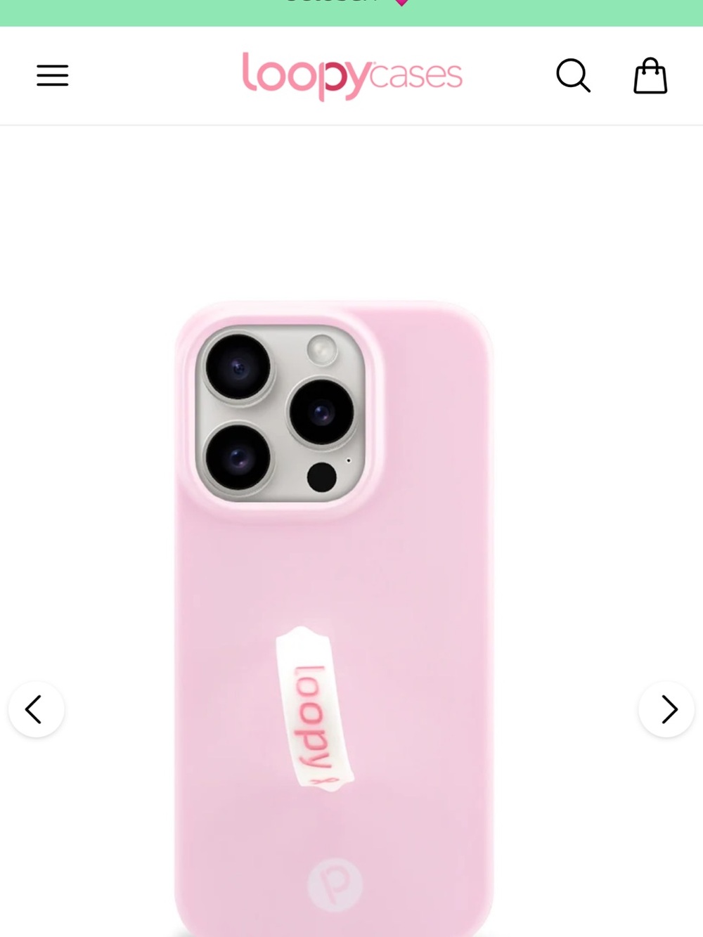 iPhone 15 Blush Loopy Case NO LOOP INCLUDED!